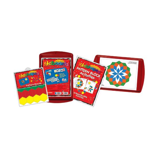 Picture of Barker Creek Magnets, Learning Magnets, Pattern Block Activity Kit, Grades Pre-K+, Pack Of 110