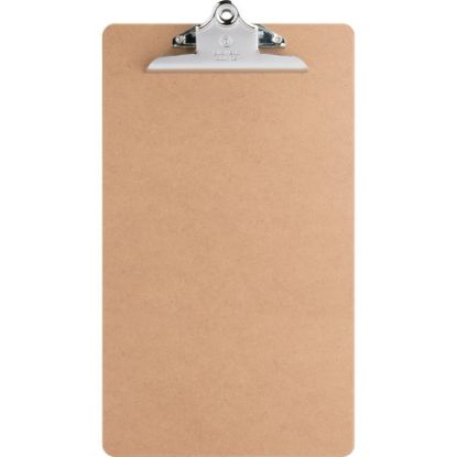 Picture of Business Source Hardboard Clipboard - 9in x 15 1/2in - Hardboard - Brown - 1 Each