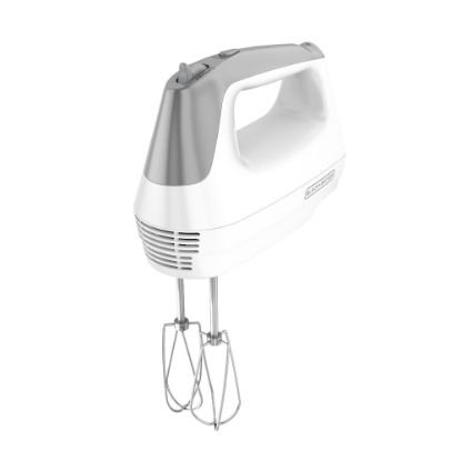 Picture of Black+Decker Lightweight 5-Speed Hand Mixer, 10inH x 12inW x 12inD, White