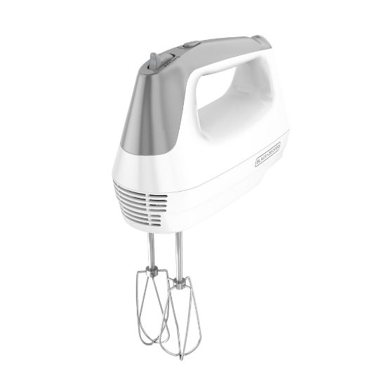 Picture of Black+Decker Lightweight 5-Speed Hand Mixer, 10inH x 12inW x 12inD, White