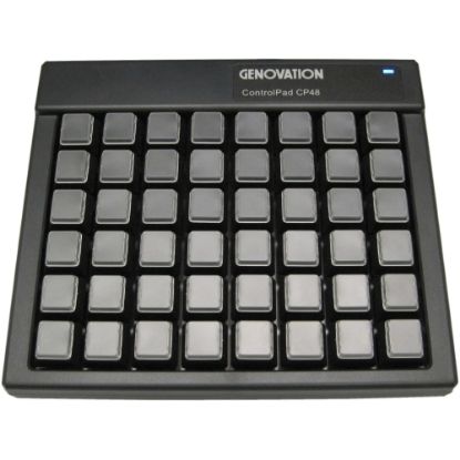 Picture of Genovation ControlPad CP48 USB HID - Cable Connectivity - USB Interface - 48 Key - Mechanical Keyswitch - Black