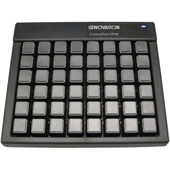 Picture of Genovation ControlPad CP48 USB HID - Cable Connectivity - USB Interface - 48 Key - Mechanical Keyswitch - Black