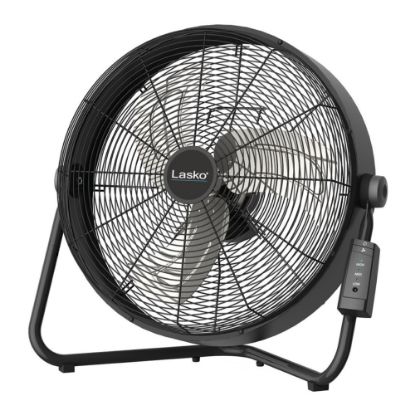 Picture of Lasko 20in 3-Speed High Velocity Fan with Remote Control, 22inH x 7inW x 22inD, Black