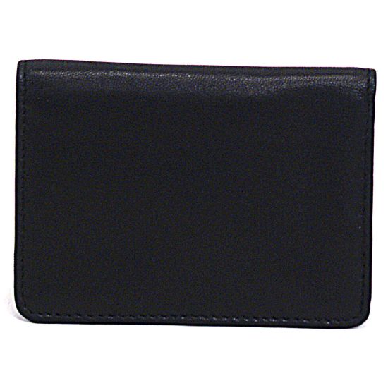 Picture of Samsonite Leather Business Card Holder, 4 1/16in x 3in x 1/2in, Black