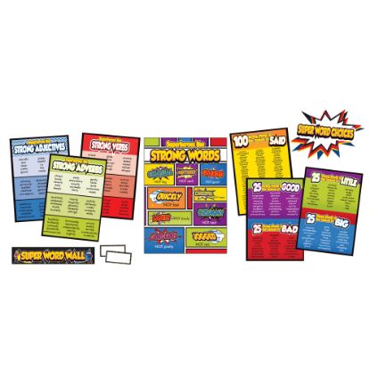 Picture of Carson-Dellosa Super Power Super Word Choices Bulletin Board Set, Multicolor, Grades 2-5