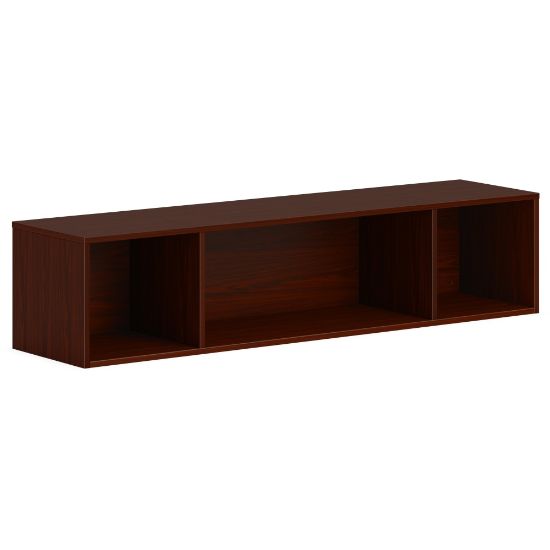 Picture of HON Mod Wall Mounted Storage | Open | 60inW | Traditional Mahogany Finish - 60in x 14in39.8in - Finish: Traditional Mahogany