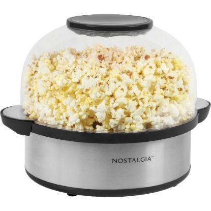 Picture of Nostalgia Electrics Stirring Speed Popcorn Popper, Silver