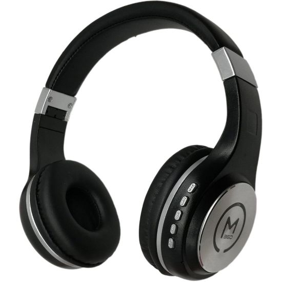 Picture of Morpheus 360 SERENITY Wireless Over-the-Ear Headphones, Hi-Fi Stereo, Wireless Headset with Microphone, HP5500B - Stereo - Mini-phone (3.5mm) - Wired/Wireless - Bluetooth - 32 Ohm - 20 Hz - 22 kHz - Over-the-head - Binaural - Circumaural - Black