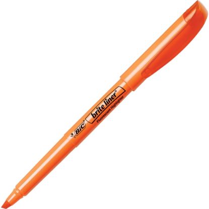 Picture of BIC Brite Liner Highlighters, Chisel Point, Orange, Pack Of 12