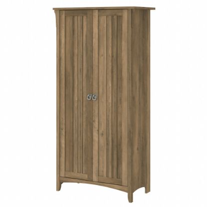 Picture of Bush Furniture Salinas Tall Storage Cabinet with Doors, Reclaimed Pine, Standard Delivery