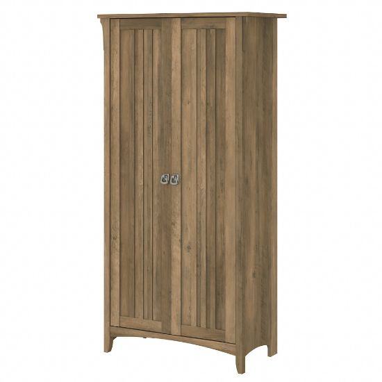 Picture of Bush Furniture Salinas Tall Storage Cabinet with Doors, Reclaimed Pine, Standard Delivery