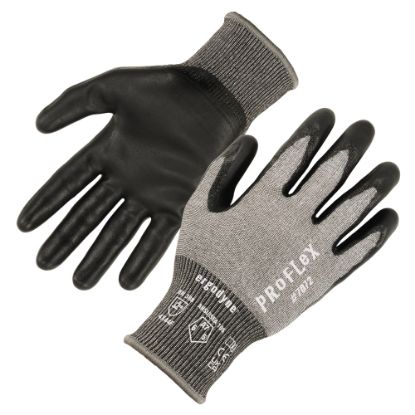 Picture of Ergodyne Proflex 7072 Nitrile-Coated Cut-Resistant Gloves, Gray, Small