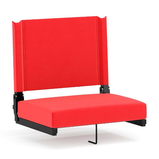 Picture of Flash Furniture Grandstand Comfort Seat, Red/Black