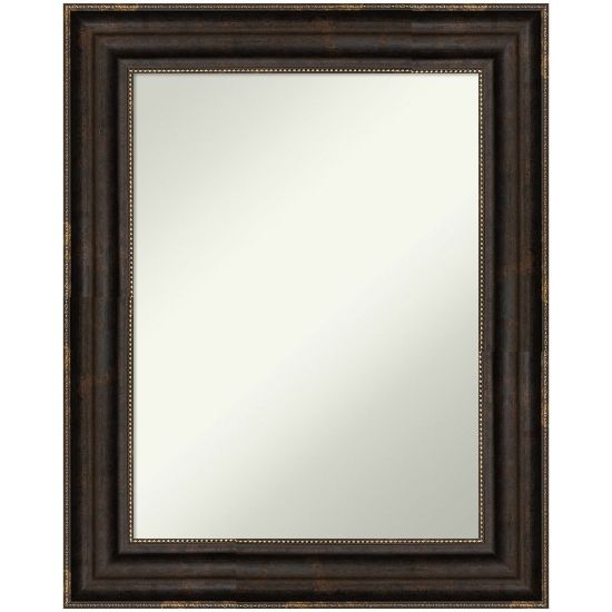 Picture of Amanti Art Non-Beveled Rectangle Framed Bathroom Wall Mirror, 30-1/4in x 24-1/4in, Stately Bronze