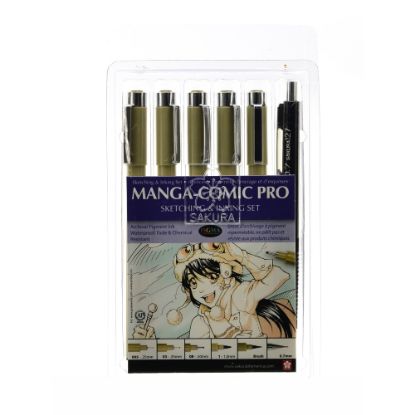 Picture of Sakura Manga-Comic Pro Sketching And Inking Set, Black Ink, Pack Of 2