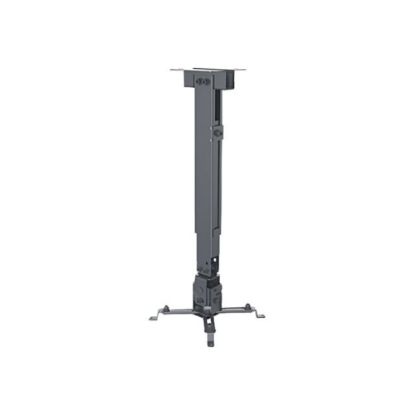 Picture of Manhattan Projector Mount, Ceiling or Wall, Tilt & Swivel, Height Range: 43-65cm, Max 20kg, Black, Lifetime Warranty - Mounting kit - for projector - black - ceiling mountable, wall-mountable