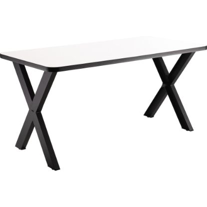 Picture of National Public Seating Collaborator Table, 30inH x 30inW x 72inD, Whiteboard Top