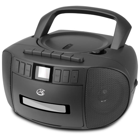 Picture of GPX BCA209 CD Boombox With AM/FM Radio, 4.88inH x 8.87inW x 9.53inD, Black