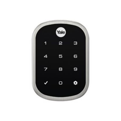 Picture of Yale Real Living YRD256 Assure Lock SL Connected by August - Door lock - combination, electronic - smart lock - touch keypad - Wi-Fi - satin nickel