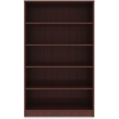 Picture of Lorell 60inH 5-Shelf Bookcase, Mahogany