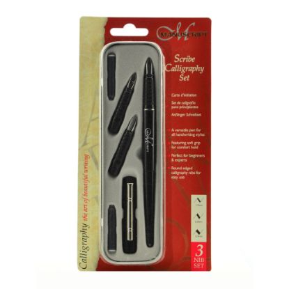 Picture of Manuscript Scribe Series Calligraphy Pen Set, 3 Nib Set