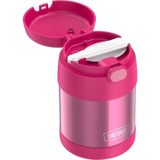 Picture of Thermos FUNtainer Stainless Steel Food Jar 10Oz - Food Storage - Dishwasher Safe - Pink - Stainless Steel Body