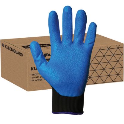 Picture of Kleenguard G40 Foam Nitrile Coated Gloves - Nitrile Coating - 7 Size Number - Small Size - Blue, Black - Washable, Silicone-free - For Multipurpose, Assembling, Metal Handling, Glass Handling, Wood Handling, Automobile/Aviation Industry - 24 / Pack