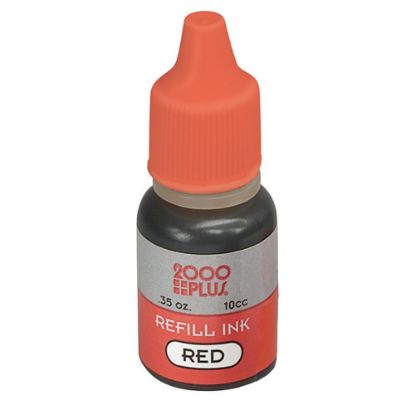 Picture of SKILCRAFT Stamp Pad Ink, Red (AbilityOne 7510-01-207-3960)