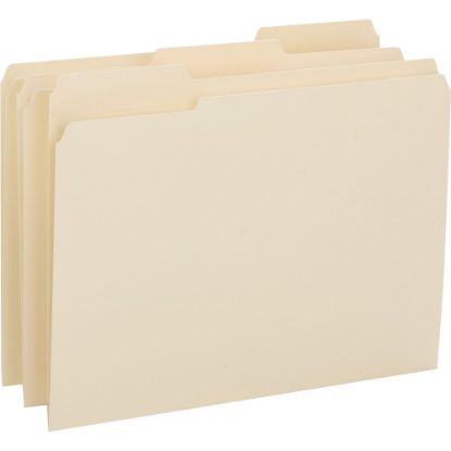 Picture of Business Source 1/3-Cut Tab File Folders, 3/4in Expansion, Letter Size, Manila, Box Of 50 Folders