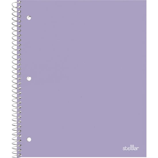 Picture of Office Depot Brand Stellar Poly Notebook, 8-1/2in x 11in, 1 Subject, College Ruled, 100 Sheets, Lavender