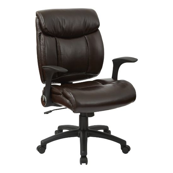 Picture of Office Star Work Smart High-Back Chair, Chocolate/Black