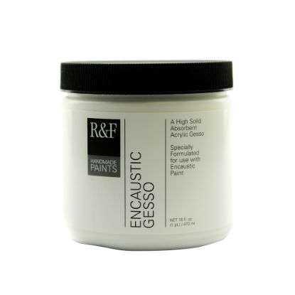 Picture of R & F Handmade Paints Encaustic Gesso, 16 Oz, White