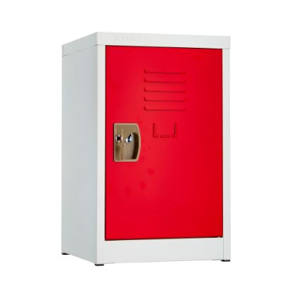 Picture of Alpine AdirOffice 1-Tier Steel Locker, 24inH x 15inW x 15inD, Red