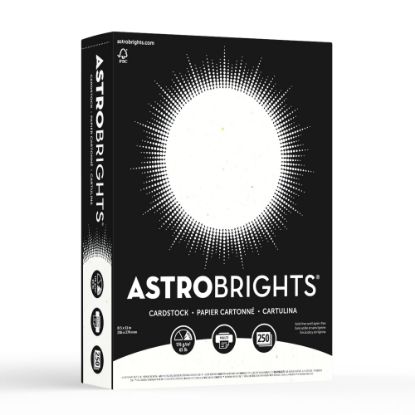 Picture of Astrobrights Card Stock, Stardust White, Letter (8.5in x 11in), 65 Lb, Pack Of 250