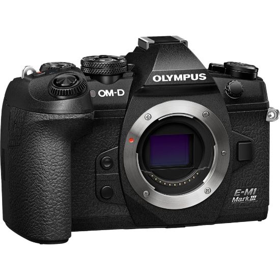 Picture of Olympus OM-D E-M1 Mark III 20.4 Megapixel Mirrorless Camera Body Only - Black - 4/3in MOS Sensor - Autofocus - 3in Touchscreen LCD - Electronic Viewfinder - 5184 x 3888 Image - 4096 x 2160 Video - 4K, Full HD, HD Recording - HD Movie Mode - Wireless LAN