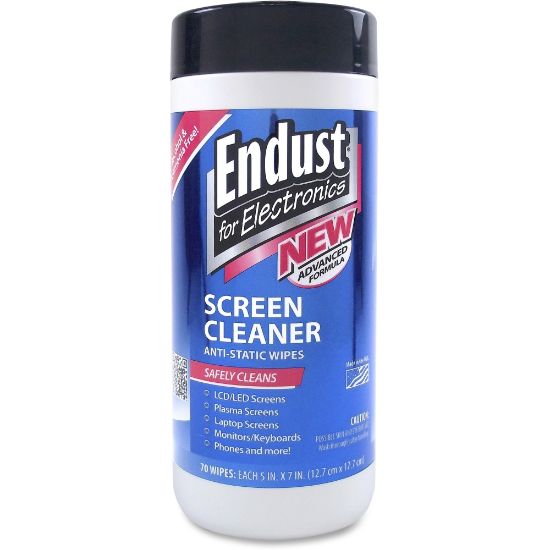 Picture of Endust For Electronics Screen Cleaner Wipes, Pack Of 70