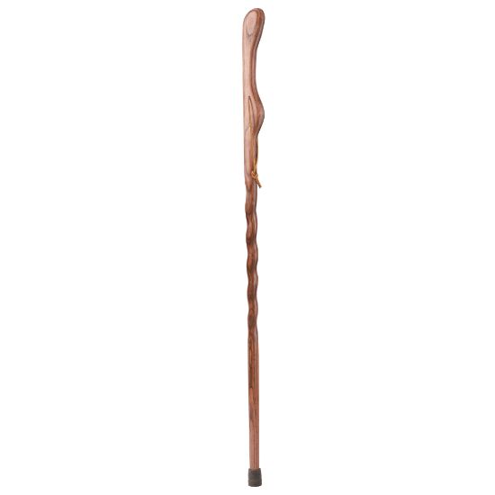 Picture of Brazos Walking Sticks Hitchhiker Twisted Oak Walking Stick, 58in, Red