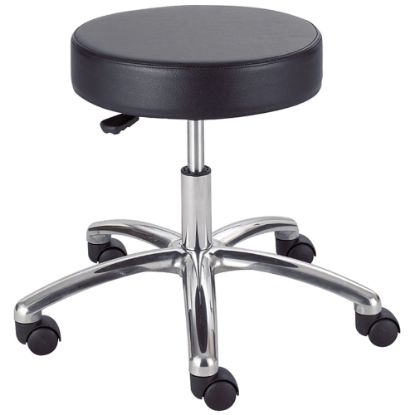 Picture of Safco Pneumatic-Lift Lab Stool Without Back, Black/Chrome