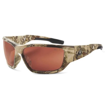 Picture of Ergodyne Skullerz Safety Glasses, Baldr, Kryptek Highlander Frame, Copper Lens