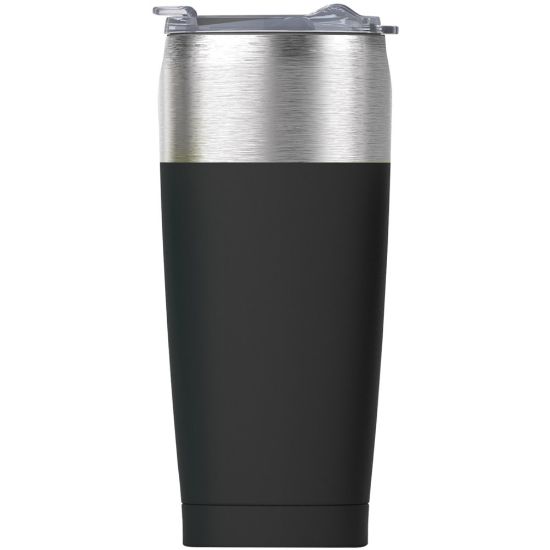 Picture of asobu 20-Ounce Tied Tumbler (Black) - Vacuum - Black, Silver, Transparent