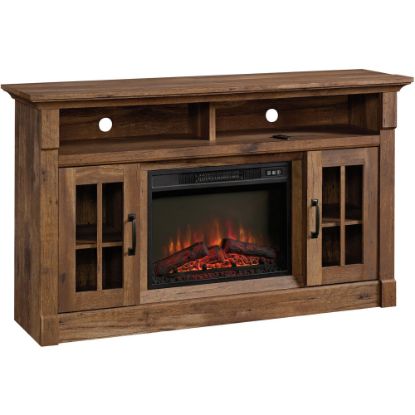 Picture of Sauder Select Media Center Fireplace For 65in TVs, Vintage Oak