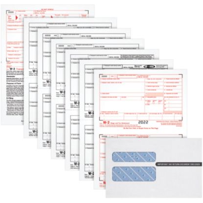 Picture of TOPS W2 Laser Forms 6-part Tax Kit - 24 / Pack