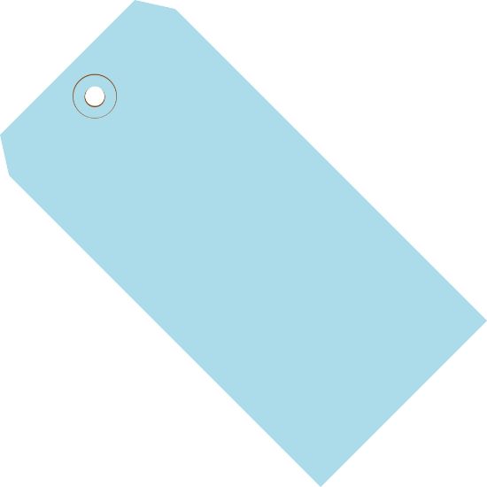 Picture of Partners Brand Shipping Tags, 8in x 4in, Light Blue, Case Of 500