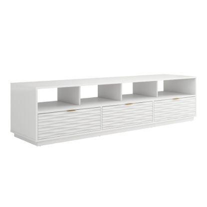 Picture of Sauder Morgan Main Entertainment Credenza, 19-1/3inH x 80inW x 20inD, White