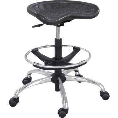 Picture of Safco SitStar Stool, Black/Chrome