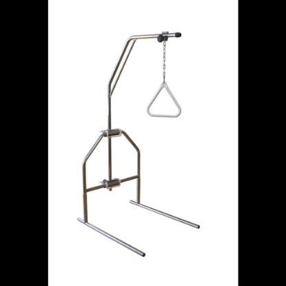 Picture of Medline Standard Trapeze Bar, Fixed, Without Base, Chrome