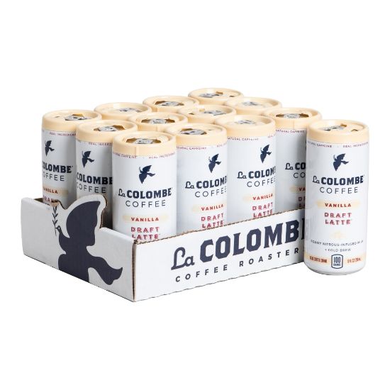 Picture of La Colombe Lattes, Vanilla Draft, 9 Oz Per Bag, Pack Of 12 Cans