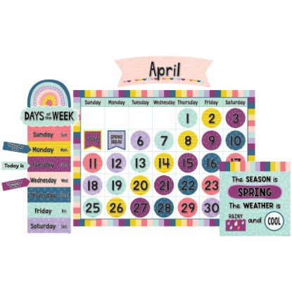 Picture of Teacher Created Resources Oh Happy Day 96-Piece Calendar Bulletin Board Set