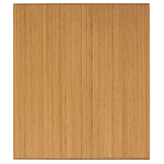 Picture of Anji Mountain Trifold Bamboo Chair Mat, Rectangular, 42in x 48in, Natural