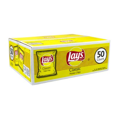 Picture of Frito-Lay Original Lays Potato Chips, 1 Oz, Box Of 50 Bags